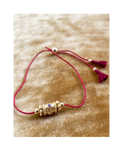 Bracelet Rakhi 1 Grenat
