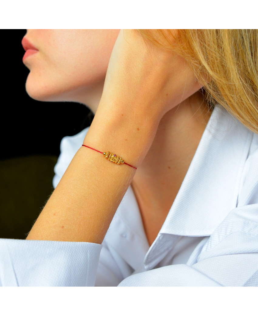 Bracelet Rakhi 1 Grenat