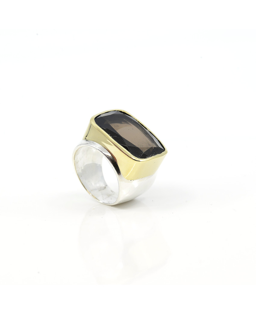 Birdy  - Bague Agathe Lingo Quartz fumé