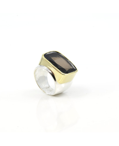 Birdy  - Bague Agathe Lingo Quartz fumé