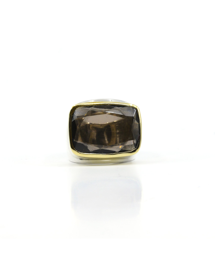 Birdy  - Bague Agathe Lingo Quartz fumé
