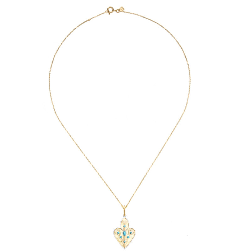 Dorothée Sausset - Collier Anahata XL Turquoise