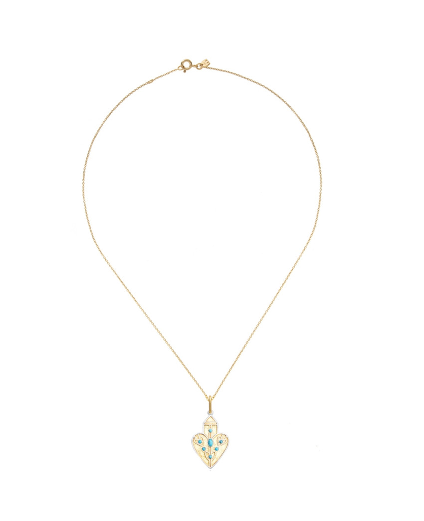 Dorothée Sausset - Collier Anahata XL Turquoise