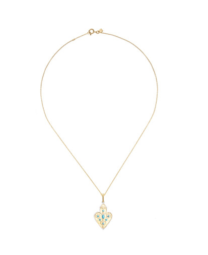 Dorothée Sausset - Collier Anahata XL Turquoise