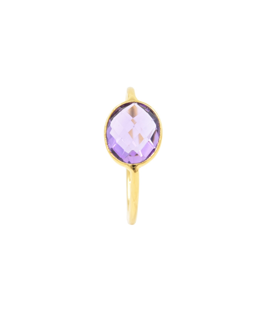 Caroline Najman - Bague Serti Amethyste Violette