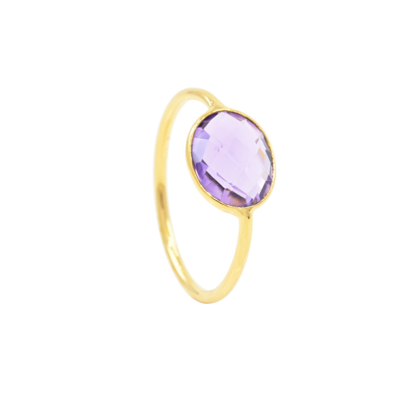 Caroline Najman - Bague Serti Amethyste Violette