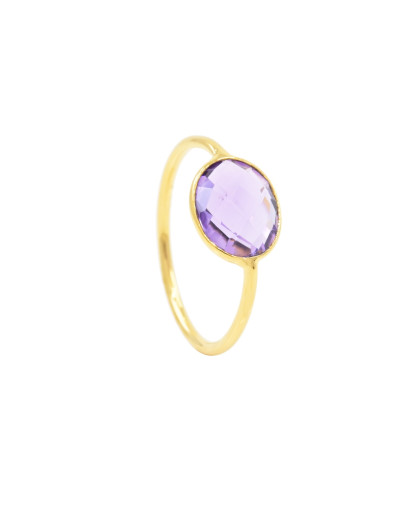 Caroline Najman - Bague Serti Amethyste Violette