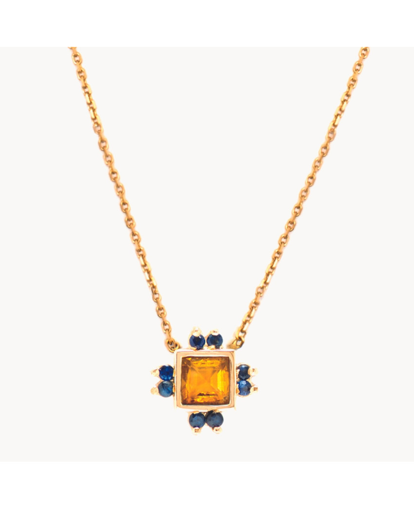 Collier Les Lucioles 2 Citrine