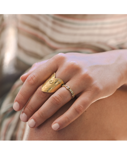 Birdy - Bague Eye Multico