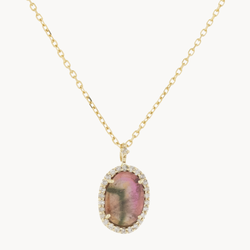 Collier Stella Tourmaline Watermelon