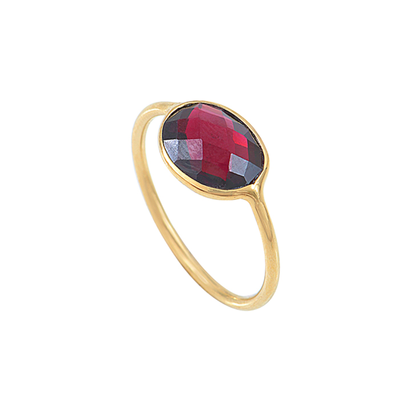 Caroline Najman - Bague Serti Grenat