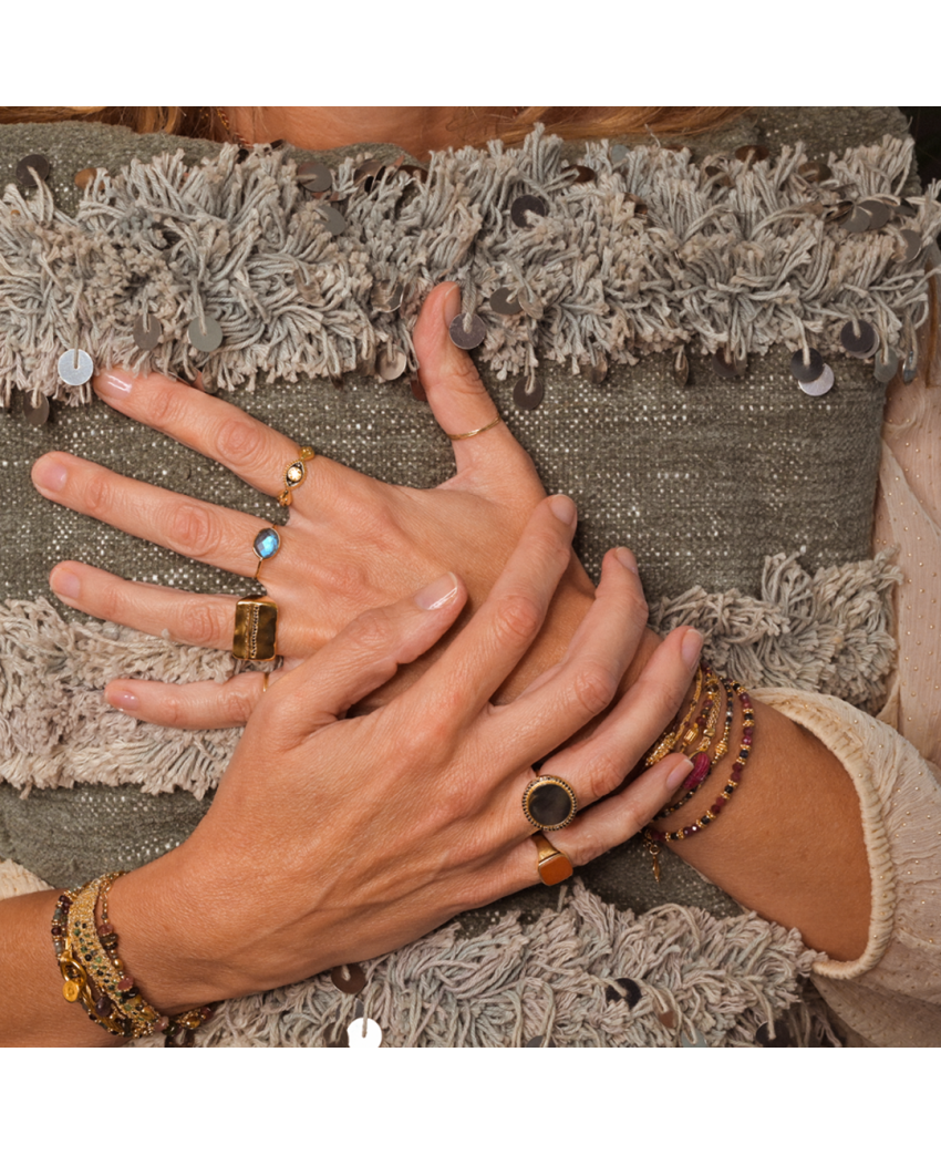 Caroline Najman - Bague Serti Labradorite