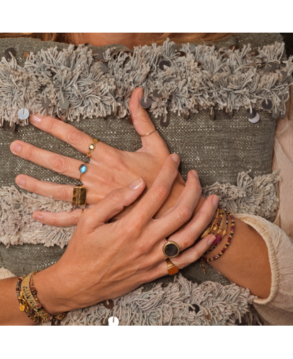 Caroline Najman - Bague Serti Labradorite