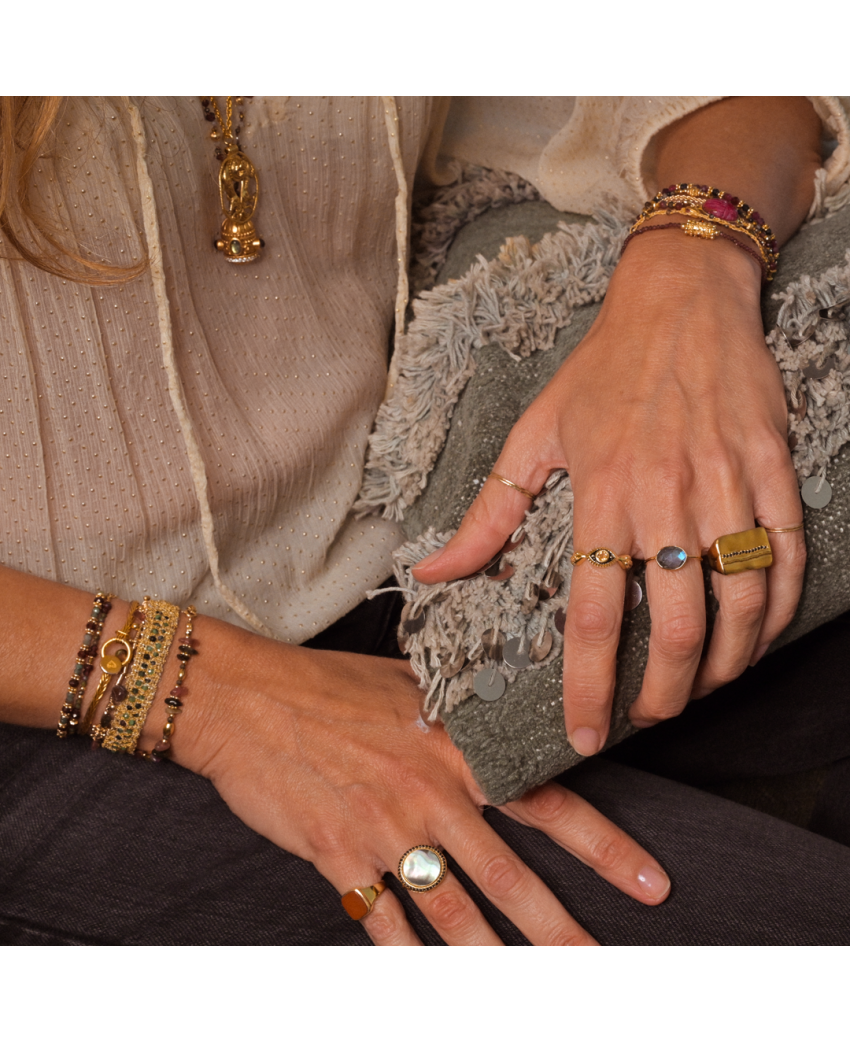 Caroline Najman - Bague Serti Labradorite
