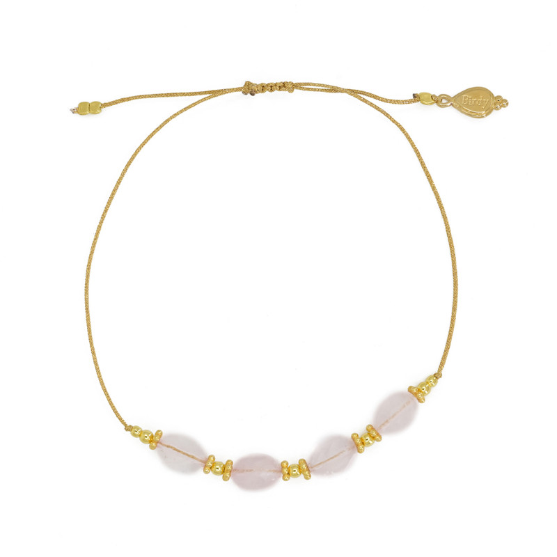 Birdy - Bracelet Litho Quartz Rose
