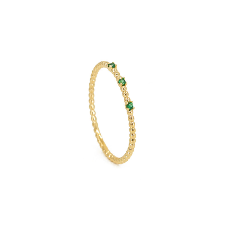 Birdy - Bague Trio Vert
