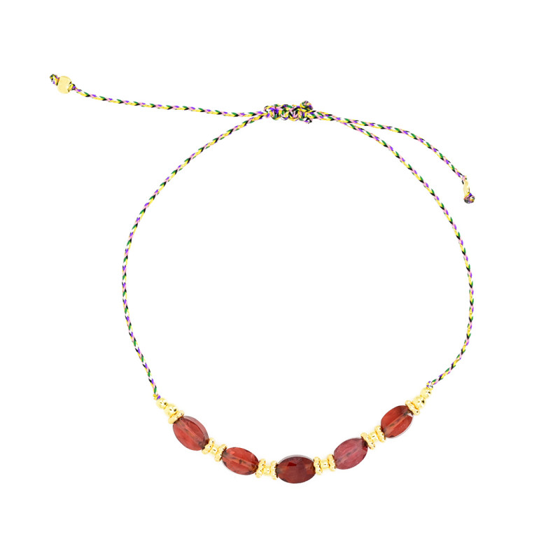Birdy - Bracelet Litho Grenat
