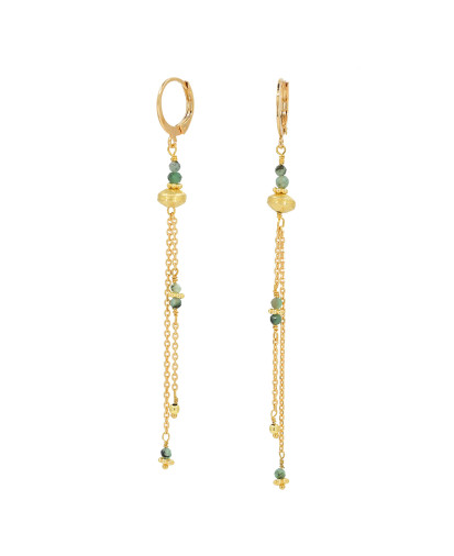 Birdy - Boucle D'oreille Firenze Emeraude