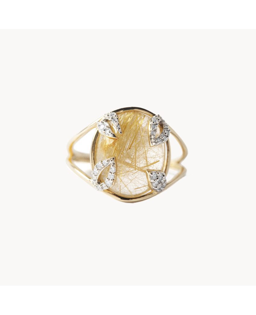 Bague Lenny Quartz Rutile