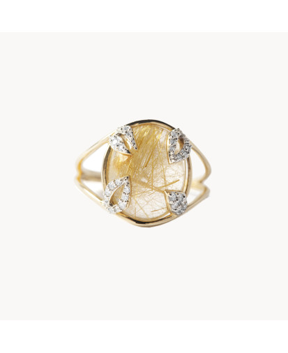 Bague Lenny Quartz Rutile
