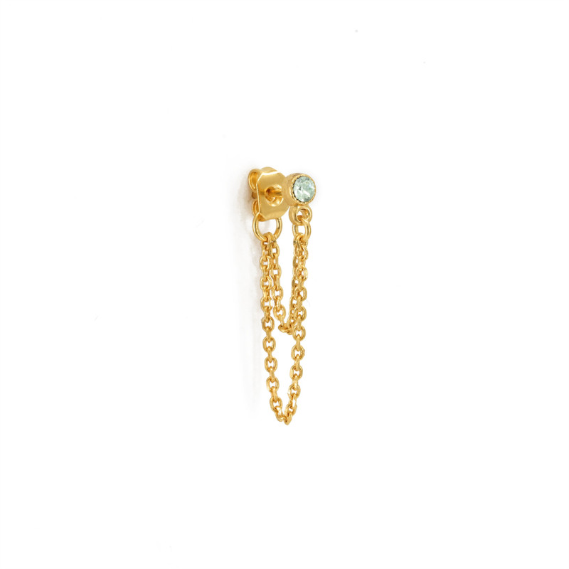 Hanka-ïn - Puce Solitaire Chaine 2 Bleu Ciel