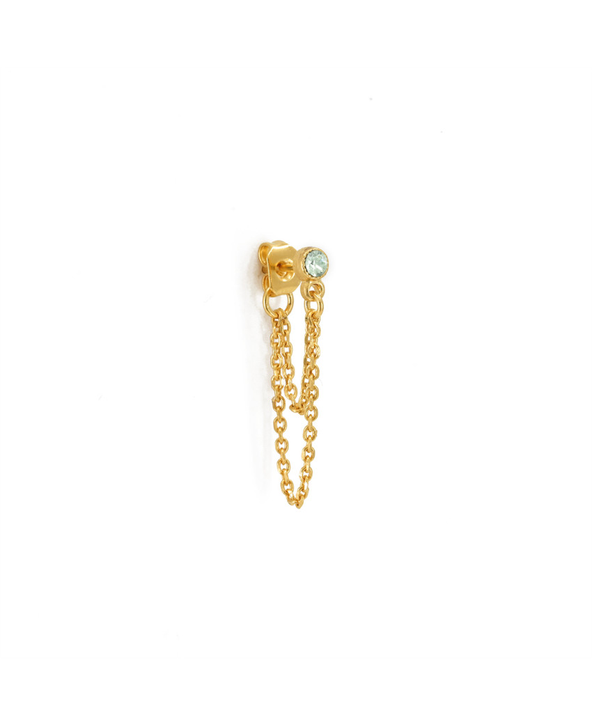 Hanka-ïn - Puce Solitaire Chaine 2 Bleu Ciel