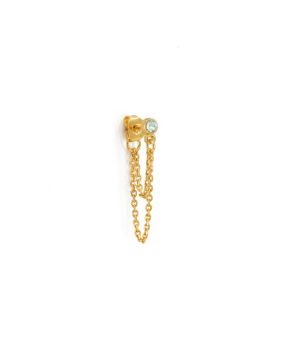 Hanka-ïn - Puce Solitaire Chaine 2 Bleu Ciel